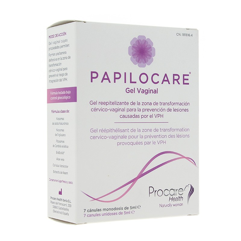 Imagen de Papilocare gel vaginal 7 cánulas x 5ml